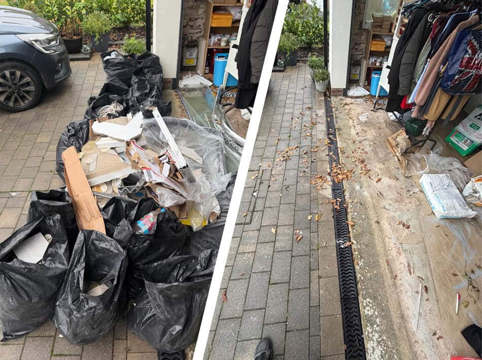 Waste wizard before and after