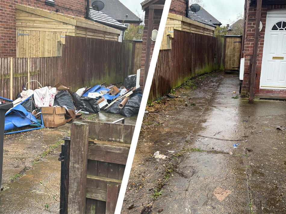 Waste wizard before and after