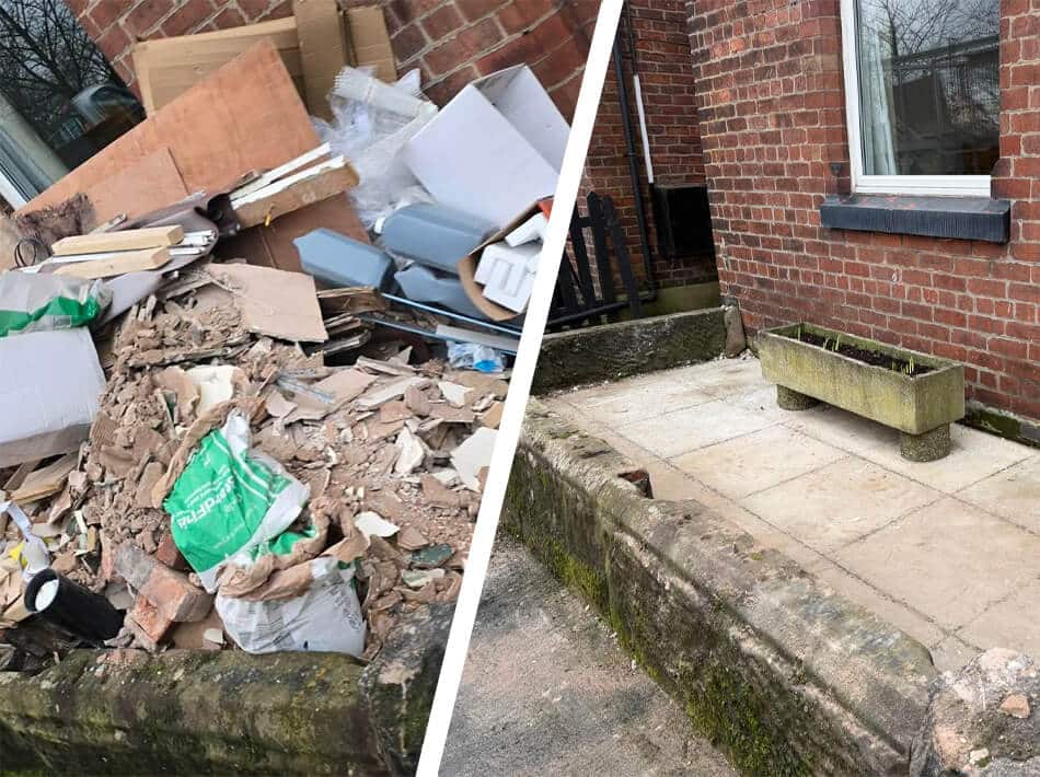 Waste wizard before and after